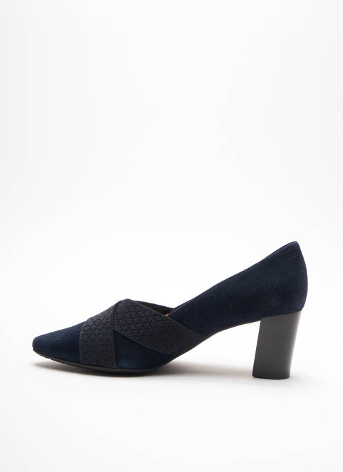 Escarpins tissage satiné talon de 4 à 6cm bleu PETER KAISER femme