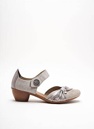 Sandales/Nu pieds gris RIEKER pour femme