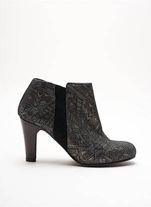 Bottines/boots bout rond talon de 7 à 9cm gris IPPON VINTAGE femme