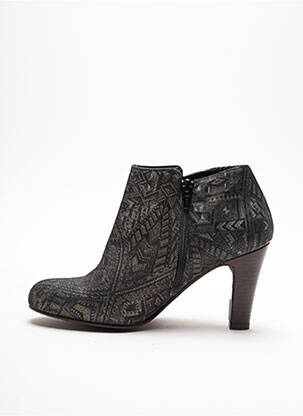 Bottines/boots bout rond talon de 7 à 9cm gris IPPON VINTAGE femme