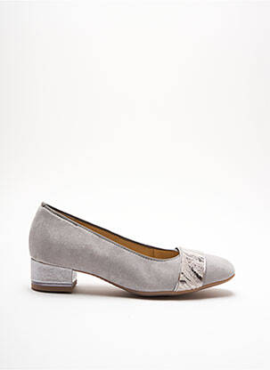 Ballerines carré talon plat jusqu'à 3cm gris ARA femme