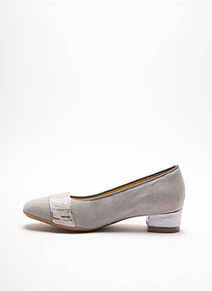 Ballerines carré talon plat jusqu'à 3cm gris ARA femme