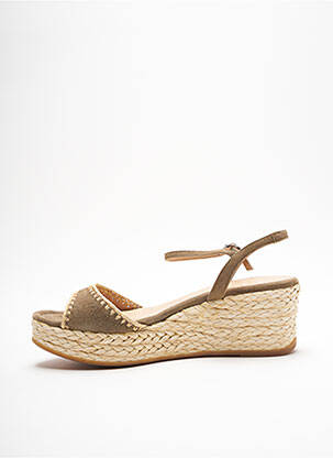 Espadrilles fermeture boucle(s) talon de 4 à 6cm vert UNISA femme