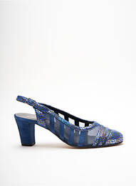 Sandales/nu pieds type de semelle amortissante talon de 4 à 6cm bleu GIOIELLO femme