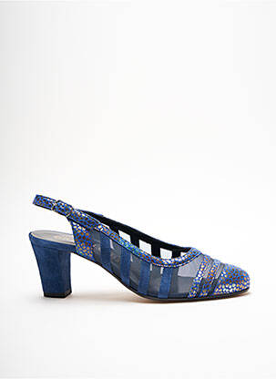 Sandales/nu pieds type de semelle amortissante talon de 4 à 6cm bleu GIOIELLO femme