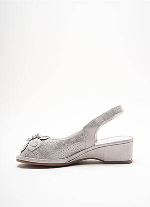 Sandales/nu pieds fermeture boucle(s) talon plat jusqu'à 3cm gris ARA femme
