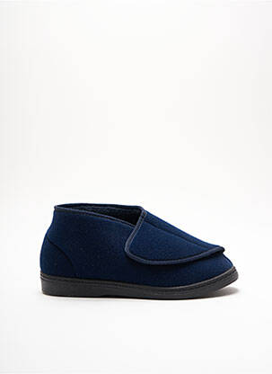 Chaussons/pantoufles tissage satiné bout rond bleu PODOWELL unisexe