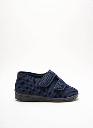 Chaussons/pantoufles tissage satiné bout rond bleu PODOWELL unisexe