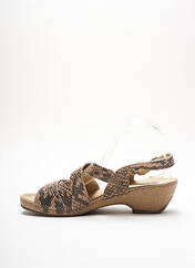 Sandales/Nu pieds beige SWEDI pour femme seconde vue