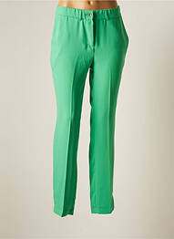Pantalon chino fermeture zippée sous rabat boutonné taille normale vert BARILOCHE femme