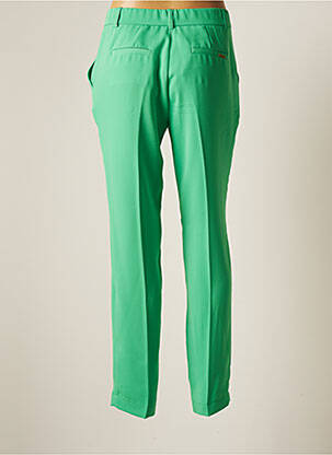 Pantalon chino fermeture zippée sous rabat boutonné taille normale vert BARILOCHE femme
