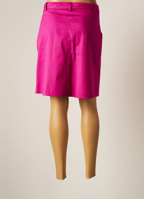 Jupe courte rose LILI & CAROLINE pour femme