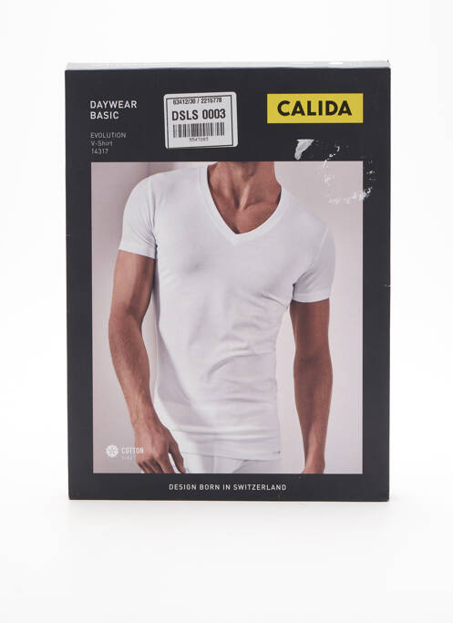 T-shirt blanc CALIDA pour homme