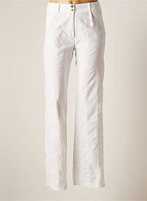 Pantalon droit blanc RENATTO BENE pour femme