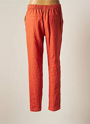 Pantalon droit orange C'EST BEAU LA VIE pour femme seconde vue