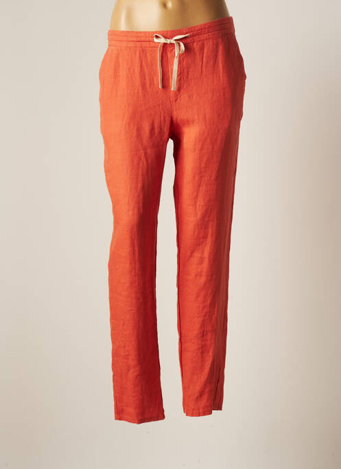 Pantalon droit orange C'EST BEAU LA VIE pour femme
