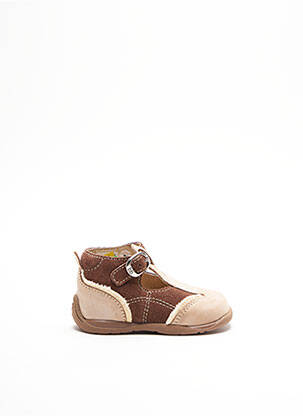 Sandales/nu pieds empiècements bout rond marron BABYBOTTE garçon