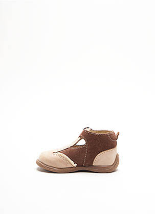 Sandales/nu pieds empiècements bout rond marron BABYBOTTE garçon