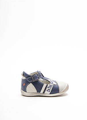 Sandales/nu pieds empiècements bout rond bleu GBB garcon