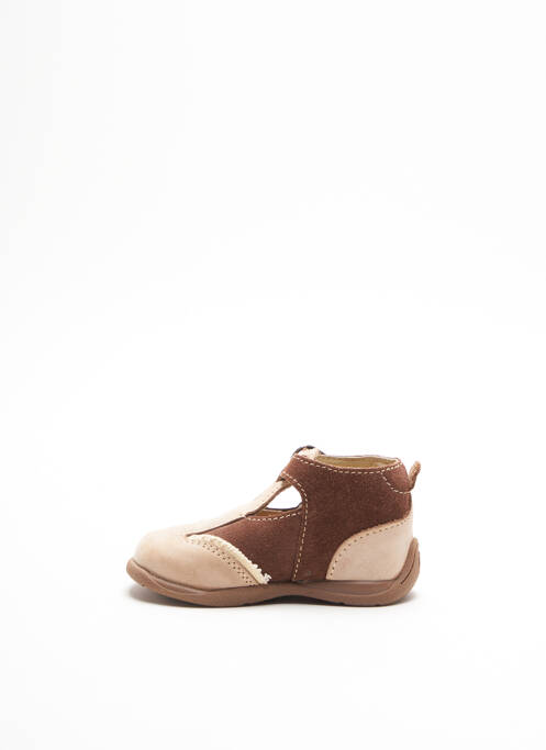 Sandales/nu pieds empiècements bout rond marron BABYBOTTE garcon
