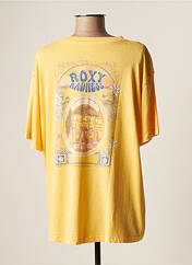 T-shirt jaune ROXY pour femme seconde vue