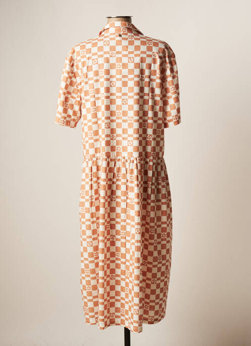 Robe mi-longue manches courtes manches courtes orange ROXY femme