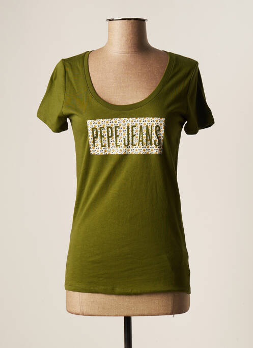 T-shirt vert PEPE JEANS pour femme