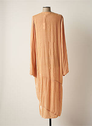 Robe longue manches longues manches longues rose V.DE.VINSTER femme