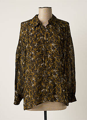 Blouse imprimé fleurs manches longues vert SECOND FEMALE femme