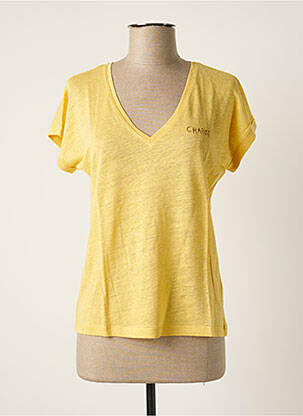 T-shirt jaune FABIENNE CHAPOT pour femme
