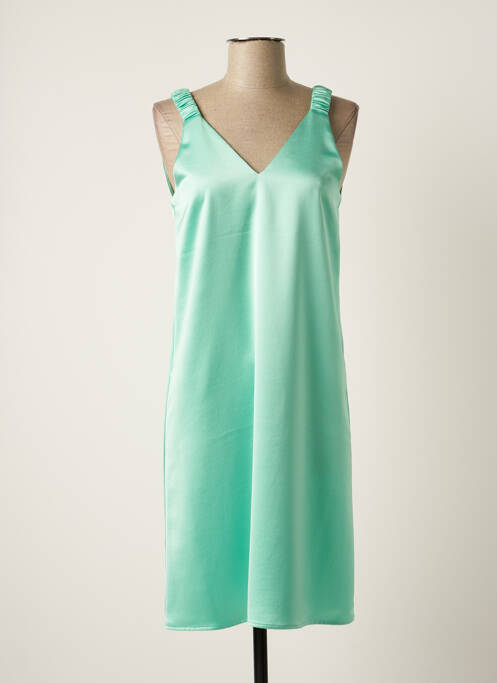 Robe mi-longue sans manche sans manche vert TOUPY femme