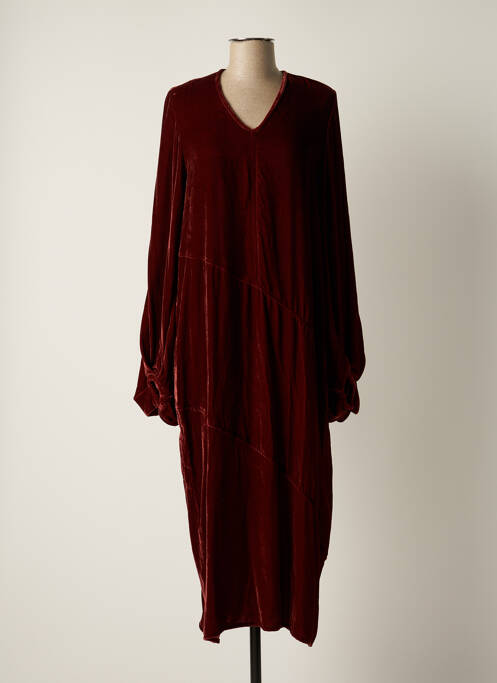 Robe longue rouge V.DE.VINSTER pour femme