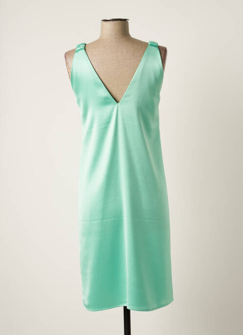 Robe mi-longue sans manche sans manche vert TOUPY femme