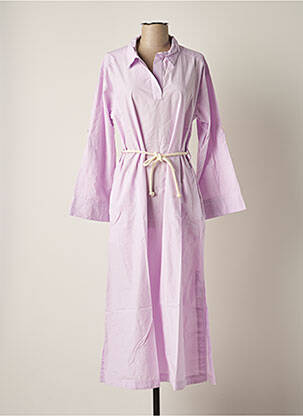 Robe longue manches longues manches longues violet CHLOÉ STORA femme