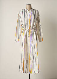 Robe longue manches longues manches longues blanc CHLOÉ STORA femme