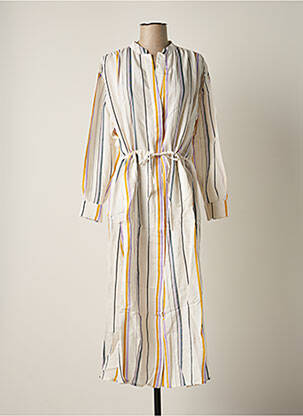 Robe longue manches longues manches longues blanc CHLOÉ STORA femme