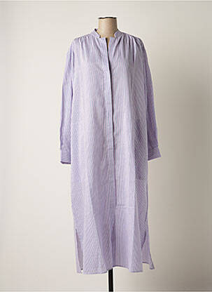 Robe longue manches longues manches longues violet CHLOÉ STORA femme