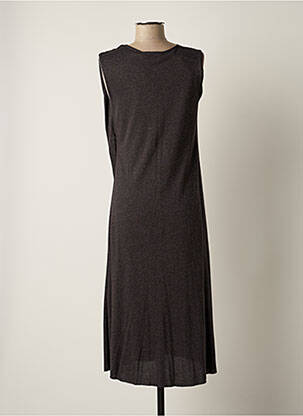 Robe mi-longue sans manche sans manche gris RABENS SALONER femme