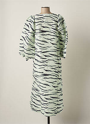 Robe mi-longue manches longues manches longues vert SECOND FEMALE femme
