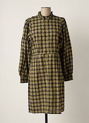 Robe mi-longue manches longues manches longues vert SECOND FEMALE femme
