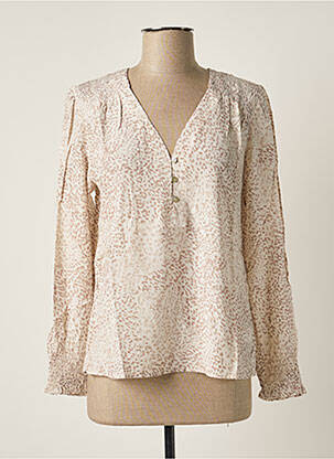 Blouse manches longues manches longues beige RAILS femme