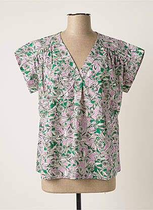 Blouse manches courtes manches courtes violet CHLOÉ STORA femme