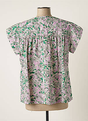 Blouse manches courtes manches courtes violet CHLOÉ STORA femme
