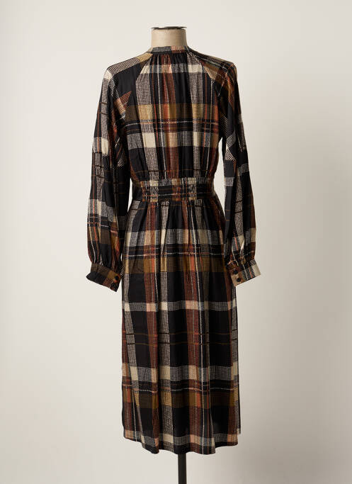 Robe mi-longue noir SECOND FEMALE pour femme