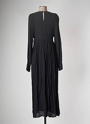 Robe longue manches longues manches longues noir V.DE.VINSTER femme