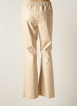 Pantalon flare taille élastique taille normale beige SUMMUM femme