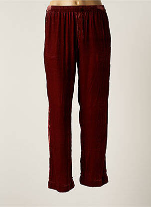 Pantalon droit stretch taille normale marron V.DE.VINSTER femme