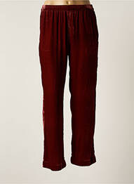 Pantalon droit stretch taille normale marron V.DE.VINSTER femme