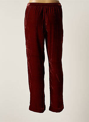 Pantalon droit stretch taille normale marron V.DE.VINSTER femme