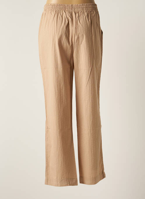 Pantalon droit beige GAI+LISVA pour femme